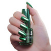 KYDA 18ml Silver Mirror Nail Polish, Bright Glossy Mirror Polish for Nails Art, Longlasting Shine Metallic Effect Nails Art, Gorgeous Reflective Manicure Nail Lacquers