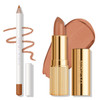 KYDA Nude Brown Lipstick and Lip Liner Combo, Velvet Matte Lipstick, Smooth Lipliner Pencil, High Pigment Matte Lips Color, Lips Makeup Gift Kit for Women, Brown Lipliner Combo Set, 02