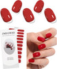 JMEOWIO Semi Cured Gel Strips Nail Art Sticker Wrap
