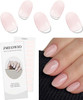 JMEOWIO Semi Cured Gel Strips Nail Art Sticker Wrap