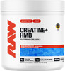RAW Creatine Plus HMB Creatine HMB Powder Creatine Monohydrate Powder with 3G HMB Taurine and No Added Sugar Muscle Mass Growth Strength Building and Enhanced Energy 30 Servings