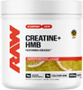 RAW Creatine Plus HMB Creatine HMB Powder Creatine Monohydrate Powder with 3G HMB Taurine and No Added Sugar Muscle Mass Growth Strength Building and Enhanced Energy 30 Servings