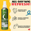AllDay Locks Synthetic Wig Spray, Nourishes, Softens Fibers, 8 Oz Bottle | Refreshing Leave-In Conditioner for Synthetic Hair, Detangler & Cleanser Spray for Wigs, For Women and Men