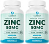 PurePremium Natural Zinc  Supplements for Men Women  GMP-Certified High Potency Vitamin Zinc Citrate Oxide for Adults Immune Antioxidant Energy Support