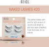 Ardell Naked Lashes 420  Natural Volume and  Lightweight Black Strip Lashes 2 Pairs with 1g Duo Pipette