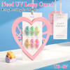 Double Rhythm 6 Pcs 15 ML Gel Nail Polish Set Kit Color Swatches (T6-87) | Full Size Same Color Same Bottle Nail Art Manicure Salon DIY at Home Glitter Shimmer Pink Green Blue Purple