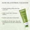 Aloderma Oil Controlling Facial Cleanser Organic Aloe Face Wash with wintergreen clary sage Daily calming wash