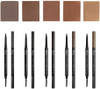 BBIA Last Auto Eyebrow Pencil SLIM 7 Colors – No Sebum Ultra Fine Brow Definer Pencil Retractable Dual-Sided Brush Waterproof Shape & Define & Fill Eye Brow Korean Makeup