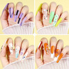 Teenitor Press On Nail Kit  Clear Coffin Nail Tips Art Brushes Dotting Pen Glitter Stickers and Rhinestones