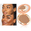 Oulac Matte Bronzer Powder Face Makeup with Mirror SunKissed Bronzer Look