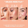 ONarisae Foldable Makeup Kit Eyeshadow Palette Includes Blush Highlighter and 9 Eyeshadows