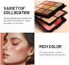 ONarisae Foldable Makeup Kit Eyeshadow Palette Includes Blush Highlighter and 9 Eyeshadows