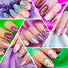 Maitys  Pcs Nail Wraps Self Adhesive Strips Mixed Adornment Series  Full Wrap for Girls With Nail File Easy DIY Manicure Holiday Multiple Floral Stripe Patterns No Dry Time