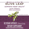 Nature's Way Premium Extract Standardized Olive Leaf 20% Oleuropein, 60 Count