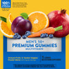 Natures Way Alive! Mens 50+ Premium Gummies, 15 Vitamins and Minerals, Grape, Orange and Cherry Flavored Gummies, 75 Gummies