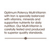 Nature's Way Multivitamin Optimum Potency with Iron, Dietary Supplement For Men & Women, 180 Capsules