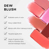 Saie Dew Liquid Blush For Cheeks Hydrating Cream Blush Stick With A Blendable plus Buildable Formula Skincare Infused Dewy Cheek Tint For A Natural Flush Glowy Makeup Essential Lady .40 Oz