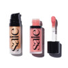 Saie Mini Glowy Super Gel Lightweight Llluminator And Makeup Primer Sunglow plus Dew Blush Lightweight Liquid Blush With A Blendable plus Buildable Cream Finish Sweetie .40 Oz 0.5 Oz
