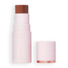 Revolution Beauty London Revolution Skin Silk Bronzer Stick Tan Carmelbuildable Color For Cheek Eye And Lip Creamtopowder Formula Vegan And Crueltyfree 0.15 Oz