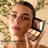 Palladio Definer Contour And Highlight Palette Perfect For Sculpting Facial Features Blendable Satin Finish Colors 6 Shades For Contouring And Highlighting Compact Powder With