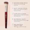 Bk Beauty 106 Round Foundation Brush Dense Dome Shape For Liquid And Cream Foundation Seamless Streakfree Application Multiuse Face Makeup Tool