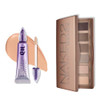 Urban Decay Neutral Matte Eyeshadow Bundle 2 Basics Eye Palette Taupe And Brown Mattes plus Waterproof Eyeshadow Primer Potion Original Creasefree Makeup Look