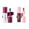 Peripera Bundle Peel Off Lip Stain 01 Black Cherry plus Ink Glasting Lip Gloss 06 Made It