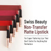 Swiss Beauty Nontransfer Waterproof Lipstick With Jojoba Seed Oilmatte Finishlonglastinghighly Pigmentedshade Blood Red 3Gm