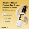 Cosrx Snail Mucin Peptide Under Eye Cream 73.7% Snail Mucin And Niacinamide Eye Care Eye Cream Anti Aging Korean Eye Cream For Dark Circles Korean Skin Care 0.84 Fl Oz