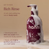 Hanni Rich Rinse Hydrating Serum Body Wash Glycerin plus Aloe 11 Ozserumfirst Body Wash With 50% Less Water Hydrates Dry Skin As It Washes 325 Ml