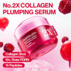 Numbuzin No.2X Rose Pdrn Collagen Plumping Serum Collagen Spicule Serum For Firming And Volume Glow Pdrn Peptides Collagen Hydrating Korean Skincare 1.01 Fl Oz 30Ml