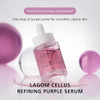 Lagom Cellus Refining Purple Serum 10% Azelaic Acid Ceramideandpanthenol Herb Extract Sensitive Skin Redness Soothing Spot Care Korean Skincare 1.18 Fl Oz