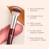 Bk Beauty 116 Small Round Complexion Brush Compact Round Makeup Brush For Precise Blending Of Cream Blush Contour Bronzer And Foundation Vegan Bristles