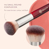 Bk Beauty 116 Small Round Complexion Brush Compact Round Makeup Brush For Precise Blending Of Cream Blush Contour Bronzer And Foundation Vegan Bristles