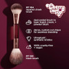 Real Techniques Cherry On Top ItS All Blush Brush Dualended And Multipurpose Makeup Brush For Powder Liquid And Cream Blush Synthetic Bristles Vegan And Crueltyfree Face Brush 1 Count