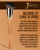 JuviaS Place Juvias Place Bronzed J302 Cream Foundation Brush Dense Soft Bristles For Smooth Blending Airbrushed Finish Ergonomic Handle For Precision Contour Foundation Cream Liquid And Mousse Formulas
