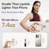Inia Pocketforce Mini Massage Gun 75% Smaller For Travel 4Speed 3 Headspalmsized Lightweight Quiet Leather Case Office And Postworkout Relaxation Mini Travel Essentials For Men And Women