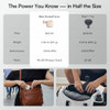 Inia Pocketforce Mini Massage Gun 75% Smaller For Travel 4Speed 3 Headspalmsized Lightweight Quiet Leather Case Office And Postworkout Relaxation Mini Travel Essentials For Men And Women