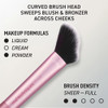 Real Techniques 3 Piece Cheeky Trio Makeup Brush Set Blush And Bronzer Brush Set Cream And Liquid Blush Brush Bronzing Brush And Blurring Blush Puff Vegan And Crueltyfree