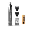 BaByliss Super-X Metal Precision Detail Trimmer - 3-in-1 Nose, Ear & Eyebrow Trimmer 2 Attachments 2 Comb Guides Battery-Powered 7066U