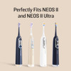 Soocas Multiclean Ultra Soft Electric Toothbrush Replacement Heads Compatible with Both NEOS  and NEOS II Ultra 2 Brush Heads Soft Bristles