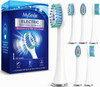 MySmile UC605 Electric Toothbrush Replacement Heads 6 Pack  Soft DuPont Bristles for Sensitive Teeth and Gums W Shaped and Slim Head for Deep Reach Color Fading Indicator 18 Month Supply