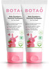 BOTAO Fluoride Free Baby Toothpaste  Natural Toddler Toothpaste  Strawberry Flavored  Training Toothpaste for Toddlers  EWG Verified  Vegan SLS Free Safe to Swallow Aloe Vera
