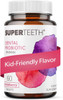 SUPER TEETH Oral Probiotics for Bad Breath and Cavities  Strawberry Flavored  Oral Defense Dental Probiotics with Lactobacillus Reuteri to Support Healthy Teeth and Gums. Kid Friendly Chewable Tablets.