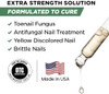 FOOT CURE Toenail Renewal Solution Extra Strength Care for Toe Nail AND Fingernails  Nail Repair Solution for broken Discolored Nails  Renews Damaged Cracked Ingrown Toenail Made In USA