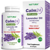 Nattura Calm Aid Lavender Oil Pills - 500mg - 60 Softgels - 100% Natural, Helps Reduce Stress, Calming for Body & Mind, Non-GMO, Certified Kosher