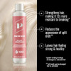 Pravana Repair Radiance  Strengthens Protects Restores  For Damaged Color Treated Hair  Reduces Breakage and  Split Ends  Chromasilk Enhances Shine and  Protection  Vegan  Paraben Free