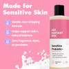 Her Fantasy Box Sensitive Probiotic+ Gentle Cleanser – Fragrance-Free, pH Balanced Body Wash with Chamomile & Probiotic Lysates, Vegan & Cruelty Free, 8 oz
