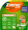 Zyrtec 24 HR Indoor & Outdoor Allergy Liquid Gels Capsules, Cetirizine HCI Antihistamine