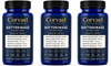 Corvael Nattokinase 20000 Fu, Corvael Nattokinase Fibrinolytic Complex, Gluten Free, Non-GMO, for Daily Wellness Support (3pcs)